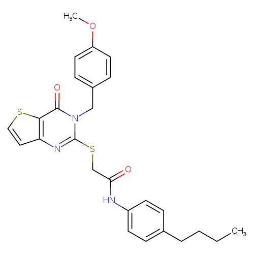 N-(4-butylphenyl)-2-({3-[(4-methoxyphenyl)methyl]-4-oxo-3H,4H-thieno[3,2-d]pyrimidin-2-yl}sulfanyl)acetamide
