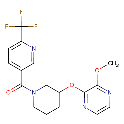 2-methoxy-3-({1-[6-(trifluoromethyl)pyridine-3-carbonyl]piperidin-3-yl}oxy)pyrazine