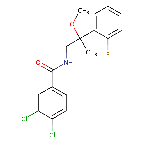 3,4-dichloro-N-[2-(2-fluorophenyl)-2-methoxypropyl]benzamide
