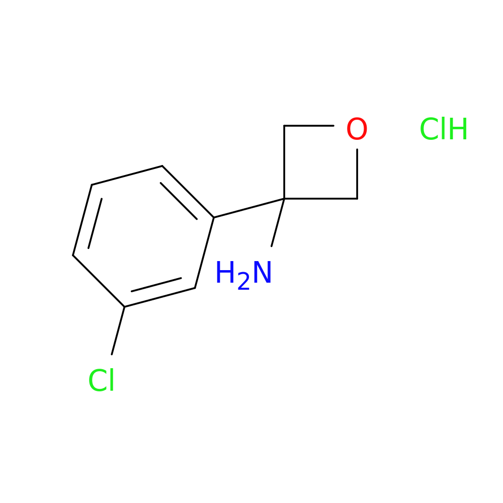 3-(3-chlorophenyl)oxetan-3-amine hydrochloride