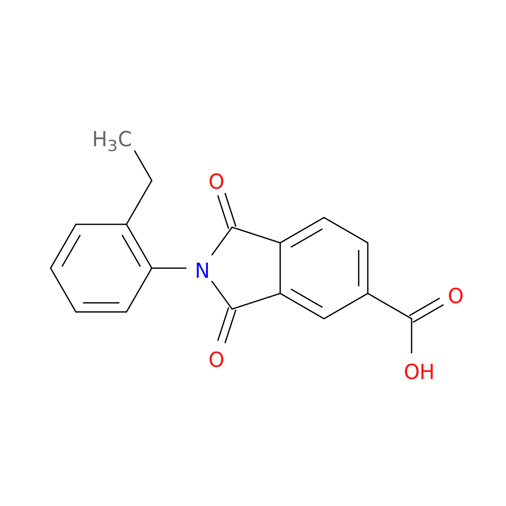 2-(2-ethylphenyl)-1,3-dioxoisoindoline-5-carboxylic acid