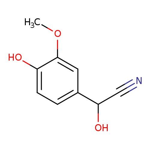 Hydroxy(4-hydroxy-3-methoxyphenyl)acetonitrile