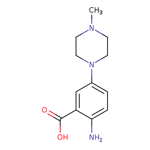 2-Amino-5-(4-methyl-1-piperazinyl)benzoic Acid
