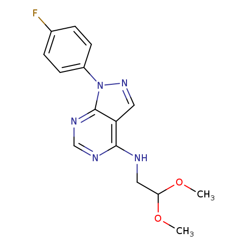 N-(2,2-dimethoxyethyl)-1-(4-fluorophenyl)-1H-pyrazolo[3,4-d]pyrimidin-4-amine
