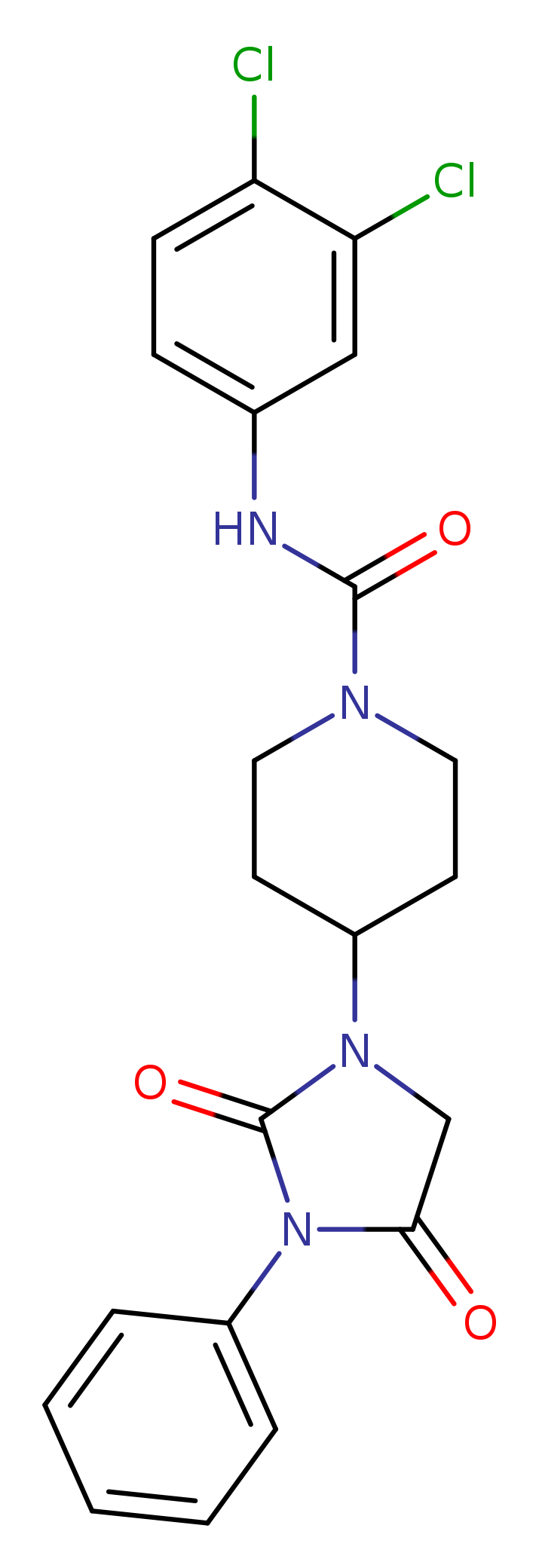 N-(3,4-dichlorophenyl)-4-(2,4-dioxo-3-phenylimidazolidin-1-yl)piperidine-1-carboxamide