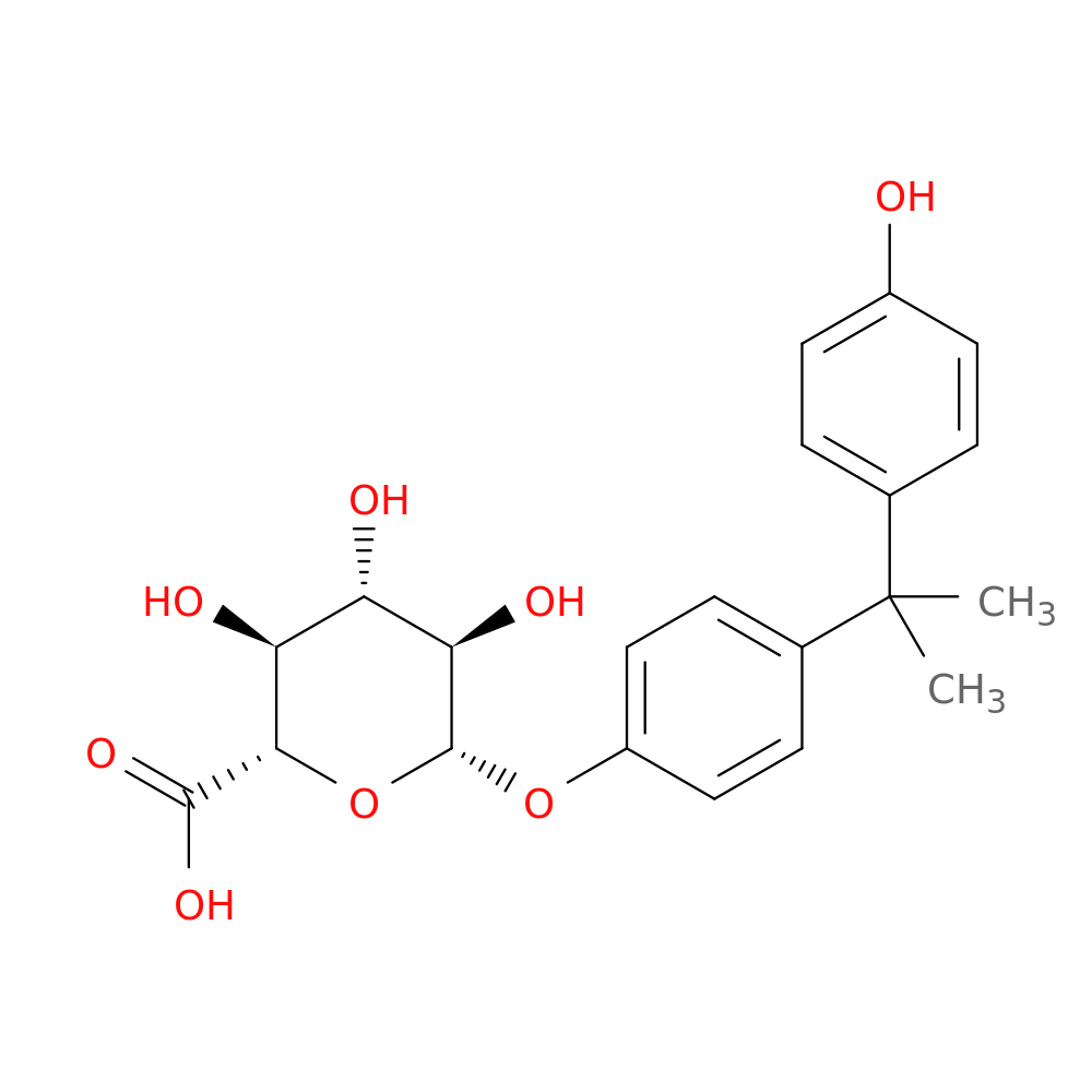 (2S,3S,4S,5R,6S)-3,4,5-Trihydroxy-6-(4-(2-(4-hydroxyphenyl)propan-2-yl)phenoxy)tetrahydro-2H-pyran-2-carboxylic acid