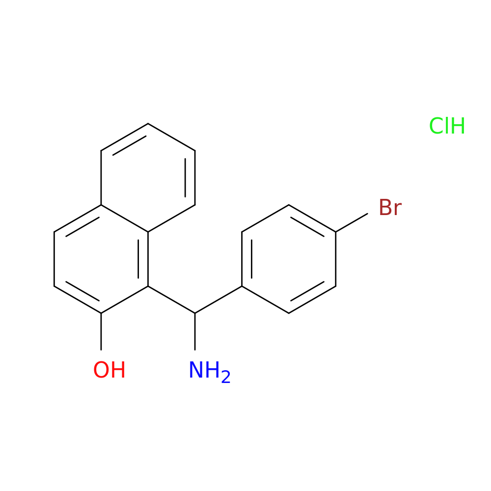1-[Amino-(4-bromo-phenyl)-methyl]-naphthalen-2-ol hydrochloride