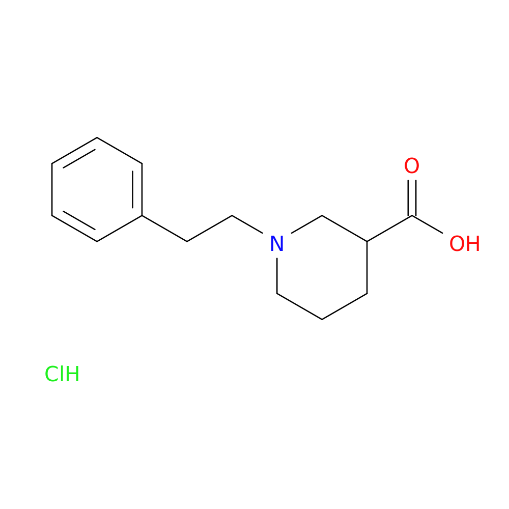 1-(2-Phenylethyl)piperidine-3-carboxylic acid hydrochloride
