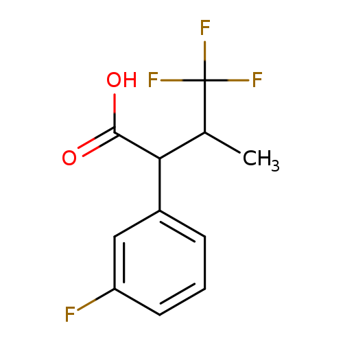 4,4,4-trifluoro-2-(3-fluorophenyl)-3-methylbutanoic acid