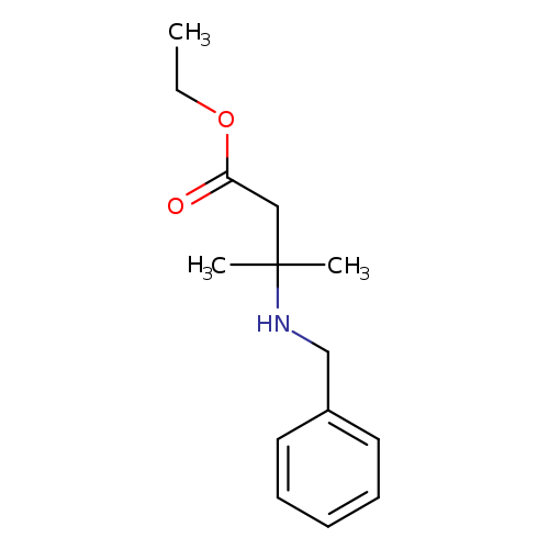 Butanoic acid, 3-methyl-3-[(phenylmethyl)amino]-, ethyl ester