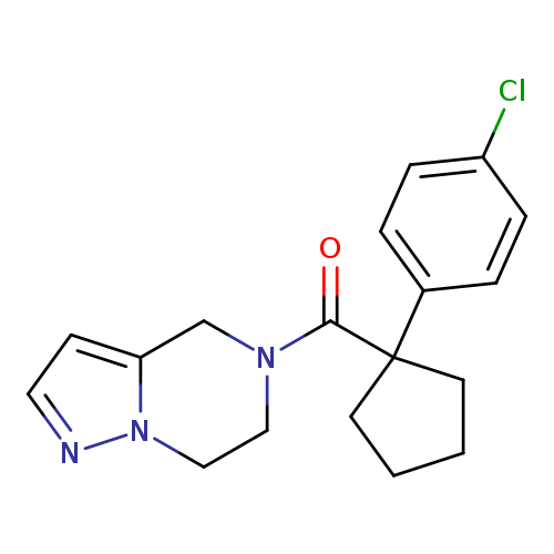 5-[1-(4-chlorophenyl)cyclopentanecarbonyl]-4H,5H,6H,7H-pyrazolo[1,5-a]pyrazine