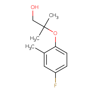 2-(4-Fluoro-2-methylphenoxy)-2-methylpropan-1-ol