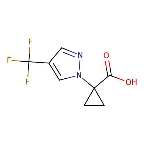 1-[4-(trifluoromethyl)-1H-pyrazol-1-yl]cyclopropane-1-carboxylicacid