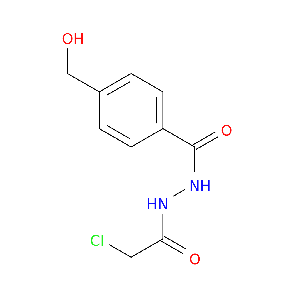 N'-(2-chloroacetyl)-4-(hydroxymethyl)benzohydrazide