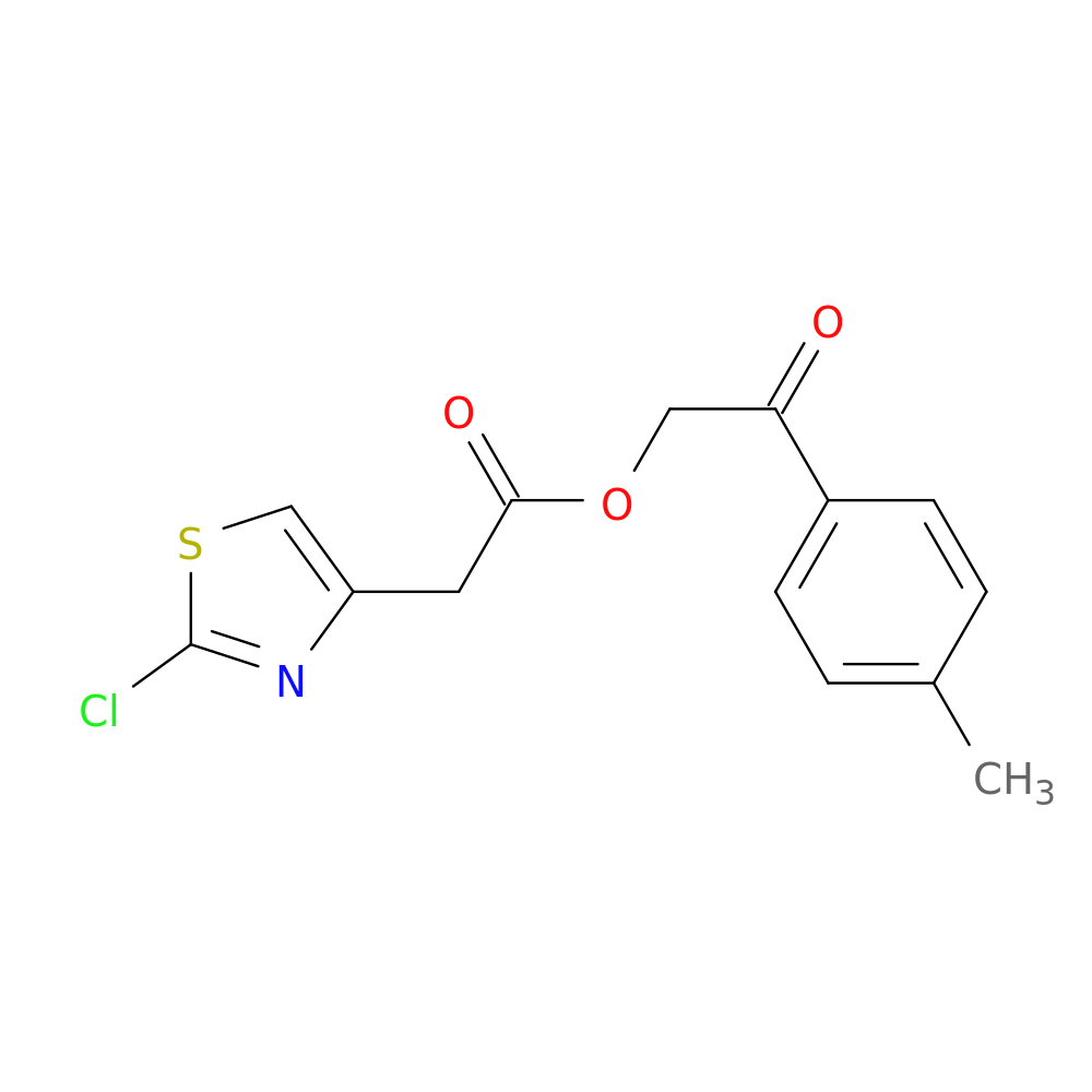 2-(4-methylphenyl)-2-oxoethyl 2-(2-chloro-1,3-thiazol-4-yl)acetate
