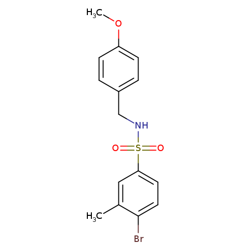 4-bromo-N-[(4-methoxyphenyl)methyl]-3-methylbenzene-1-sulfonamide