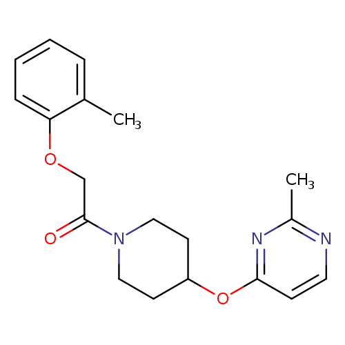 2-(2-methylphenoxy)-1-{4-[(2-methylpyrimidin-4-yl)oxy]piperidin-1-yl}ethan-1-one