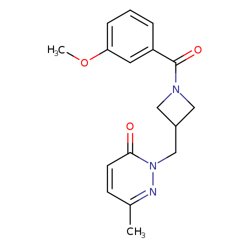 2-{[1-(3-methoxybenzoyl)azetidin-3-yl]methyl}-6-methyl-2,3-dihydropyridazin-3-one