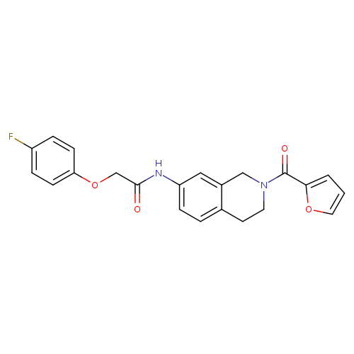 2-(4-fluorophenoxy)-N-[2-(furan-2-carbonyl)-1,2,3,4-tetrahydroisoquinolin-7-yl]acetamide