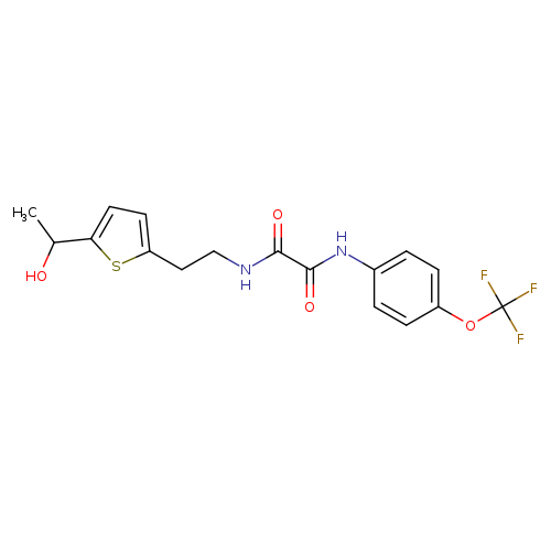 N-{2-[5-(1-hydroxyethyl)thiophen-2-yl]ethyl}-N'-[4-(trifluoromethoxy)phenyl]ethanediamide