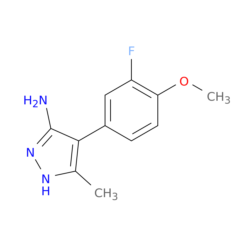 4-(3-fluoro-4-methoxyphenyl)-5-methyl-1H-pyrazol-3-amine