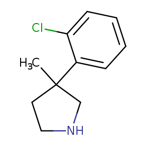 3-(2-chlorophenyl)-3-methylpyrrolidine