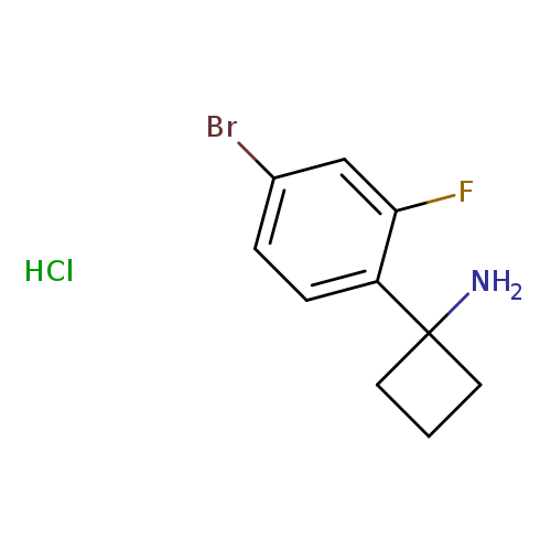 1-(4-bromo-2-fluorophenyl)cyclobutan-1-aminehydrochloride