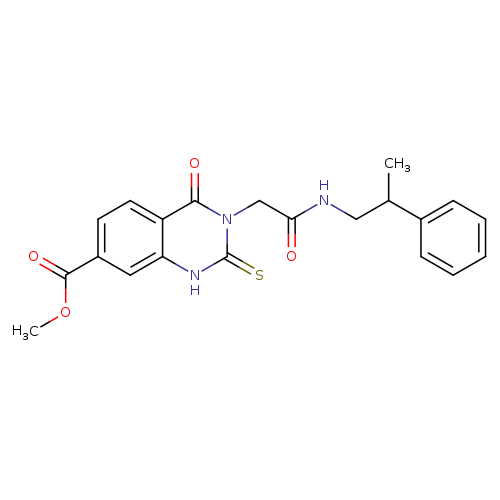 methyl 4-oxo-3-{[(2-phenylpropyl)carbamoyl]methyl}-2-sulfanylidene-1,2,3,4-tetrahydroquinazoline-7-carboxylate