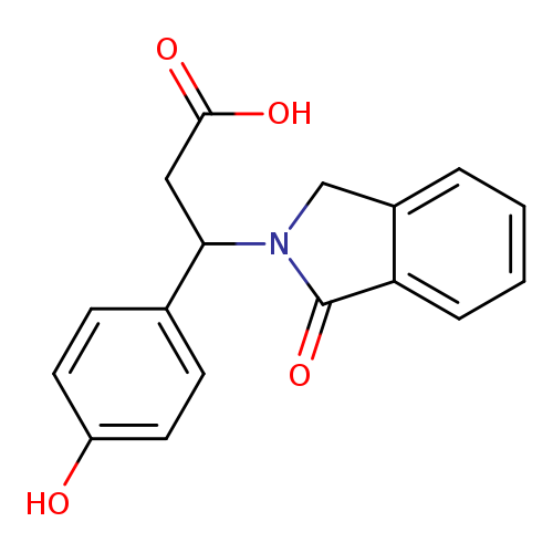 3-(4-Hydroxyphenyl)-3-(1-oxo-1,3-dihydro-2h-isoindol-2-yl)propanoic acid