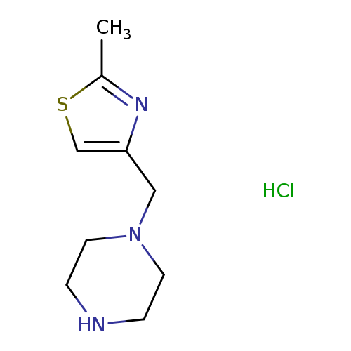 1-[(2-methyl-1,3-thiazol-4-yl)methyl]piperazine hydrochloride