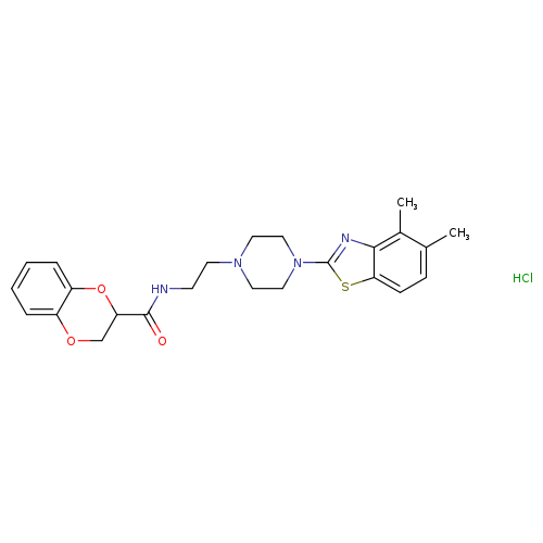 N-{2-[4-(4,5-dimethyl-1,3-benzothiazol-2-yl)piperazin-1-yl]ethyl}-2,3-dihydro-1,4-benzodioxine-2-carboxamide hydrochloride