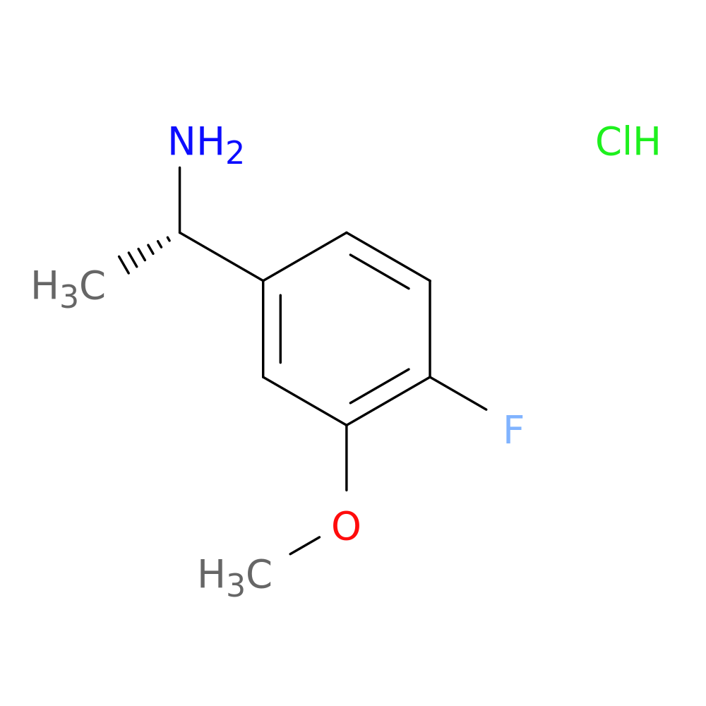 (S)-1-(4-Fluoro-3-methoxyphenyl)ethanamine hydrochloride