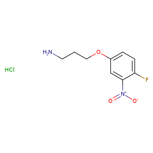 3-(4-fluoro-3-nitrophenoxy)propan-1-amine hydrochloride