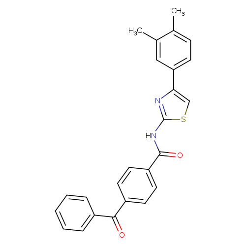 4-benzoyl-N-[4-(3,4-dimethylphenyl)-1,3-thiazol-2-yl]benzamide