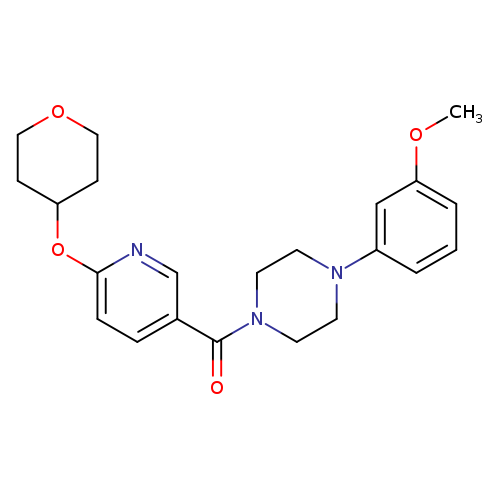 1-(3-methoxyphenyl)-4-[6-(oxan-4-yloxy)pyridine-3-carbonyl]piperazine