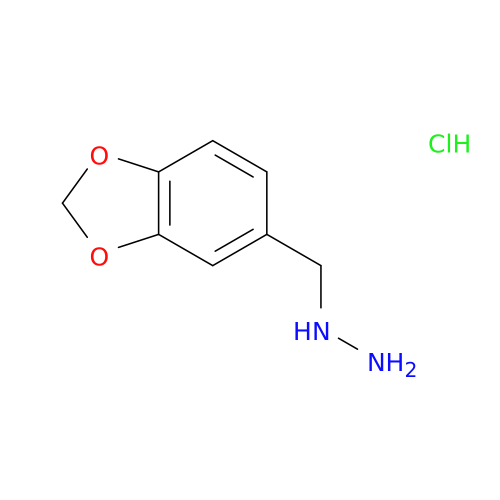 (1,3-benzodioxol-5-ylmethyl)hydrazine hydrochloride