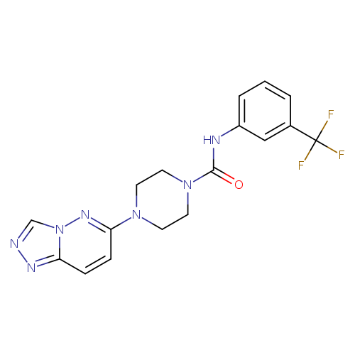 4-{[1,2,4]triazolo[4,3-b]pyridazin-6-yl}-N-[3-(trifluoromethyl)phenyl]piperazine-1-carboxamide