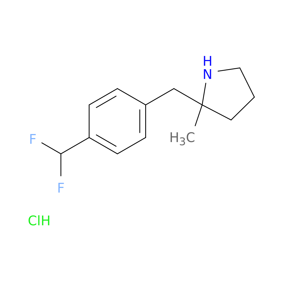 2-{[4-(difluoromethyl)phenyl]methyl}-2-methylpyrrolidine hydrochloride