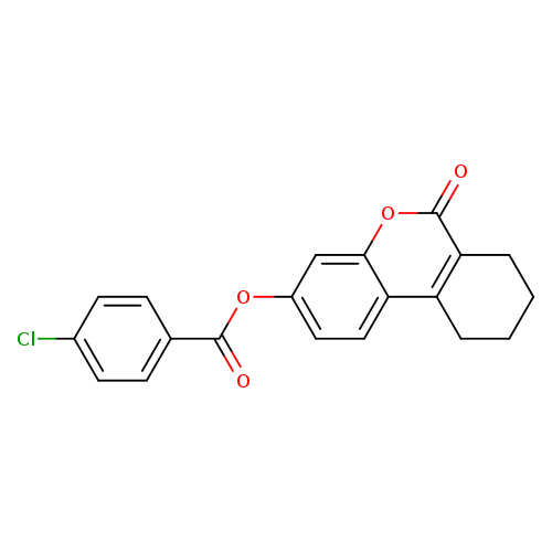 6-oxo-6H,7H,8H,9H,10H-cyclohexa[c]chromen-3-yl 4-chlorobenzoate