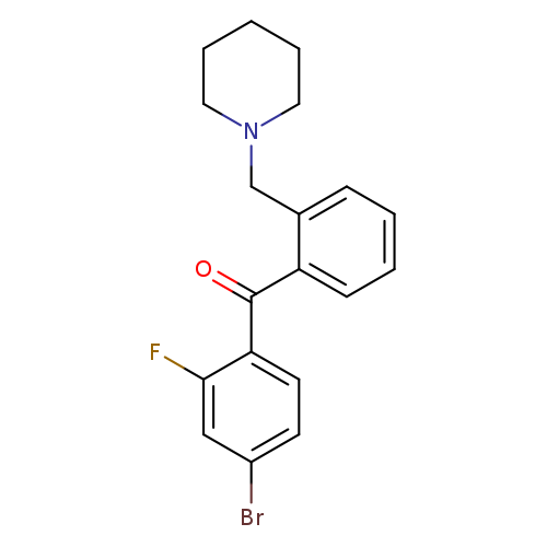 4-Bromo-2-fluoro-2'-piperidinomethyl benzophenone