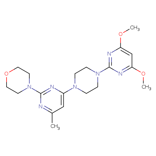 4-{4-[4-(4,6-dimethoxypyrimidin-2-yl)piperazin-1-yl]-6-methylpyrimidin-2-yl}morpholine