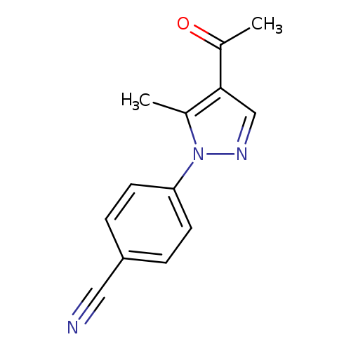 4-(4-acetyl-5-methyl-1H-pyrazol-1-yl)benzonitrile