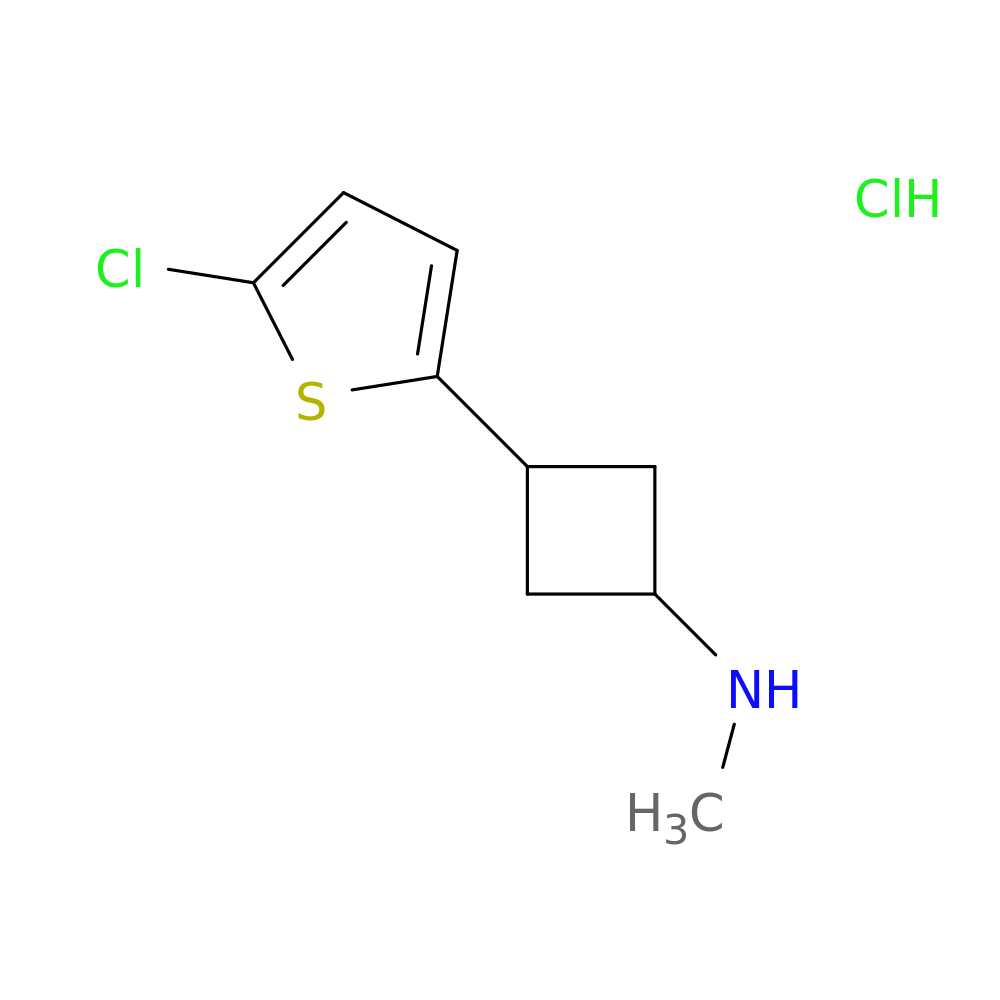 3-(5-chlorothiophen-2-yl)-N-methylcyclobutan-1-amine hydrochloride