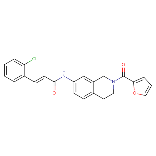 (2E)-3-(2-chlorophenyl)-N-[2-(furan-2-carbonyl)-1,2,3,4-tetrahydroisoquinolin-7-yl]prop-2-enamide