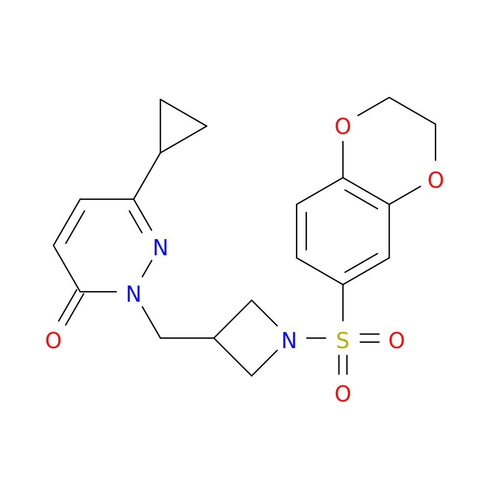 6-cyclopropyl-2-{[1-(2,3-dihydro-1,4-benzodioxine-6-sulfonyl)azetidin-3-yl]methyl}-2,3-dihydropyridazin-3-one
