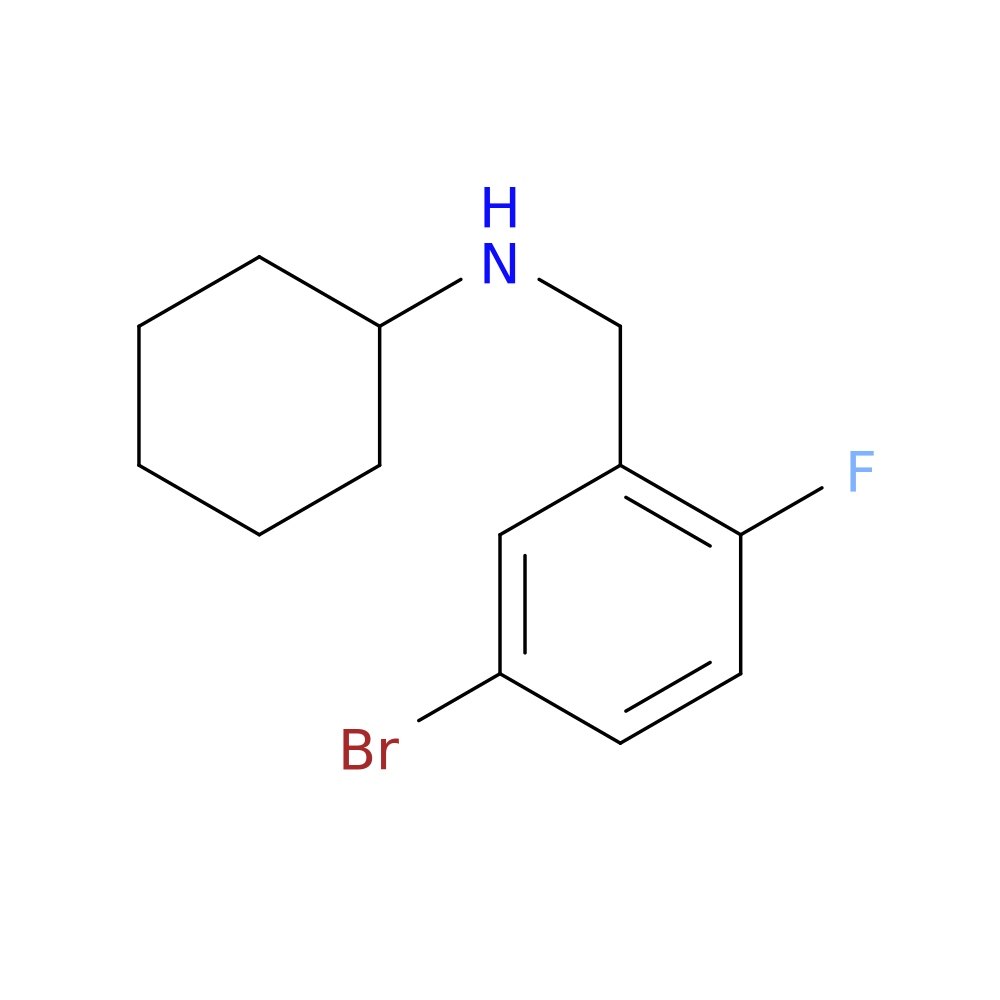 4-Bromo-2-(cyclohexylaminomethyl)-1-fluorobenzene