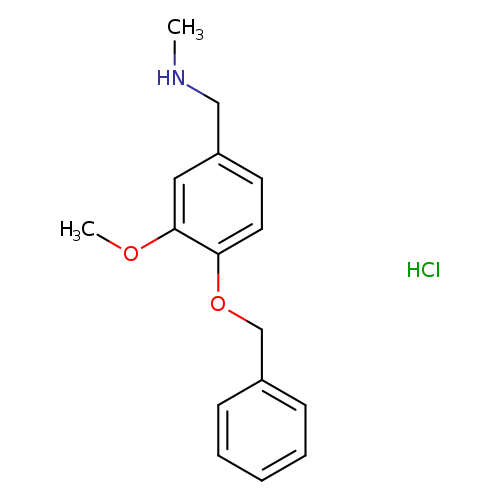 {[4-(benzyloxy)-3-methoxyphenyl]methyl}(methyl)amine hydrochloride
