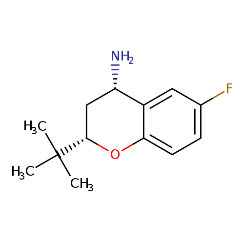 (2S,4S)-2-tert-butyl-6-fluoro-3,4-dihydro-2H-1-benzopyran-4-amine