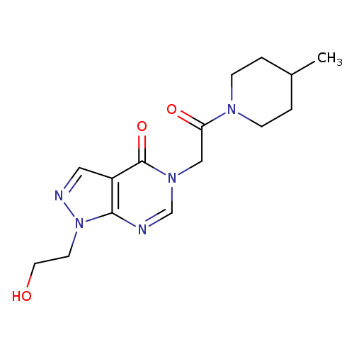 1-(2-hydroxyethyl)-5-[2-(4-methylpiperidin-1-yl)-2-oxoethyl]-1H,4H,5H-pyrazolo[3,4-d]pyrimidin-4-one