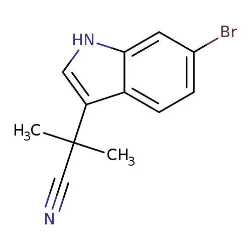2-(6-Bromo-1H-indol-3-yl)-2-methylpropanenitrile